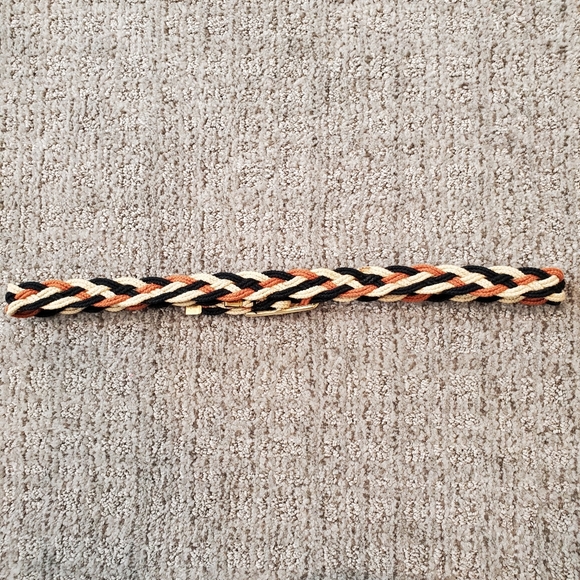 Vintage braided fabric belt - Picture 2 of 8